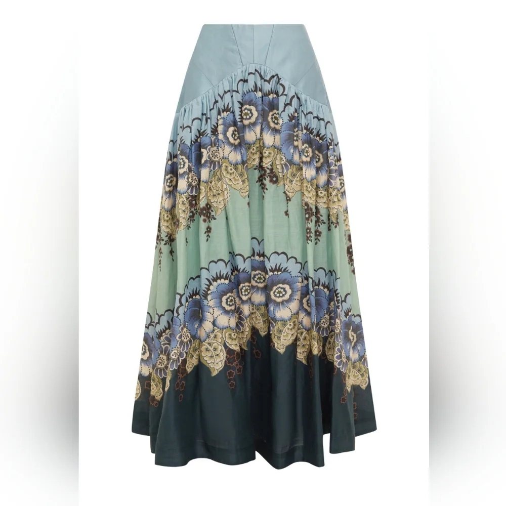 ALEMAIS Madalena Skirt Blue - Picture 5 of 11
